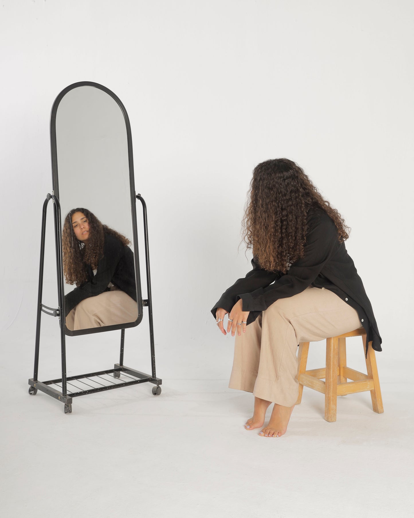 Black Linen Chemise