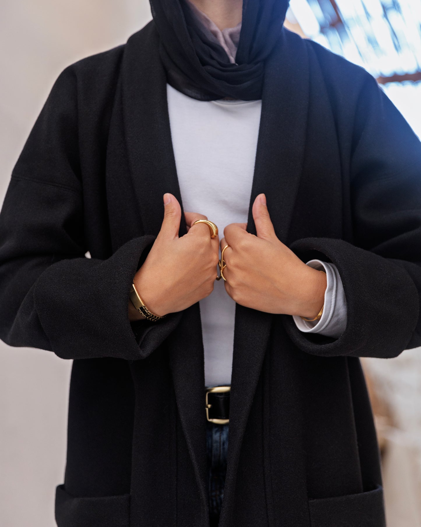 Black Oversized Cardigan