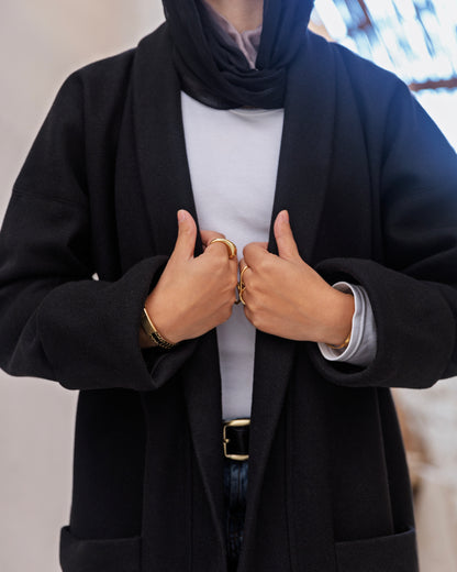 Black Oversized Cardigan